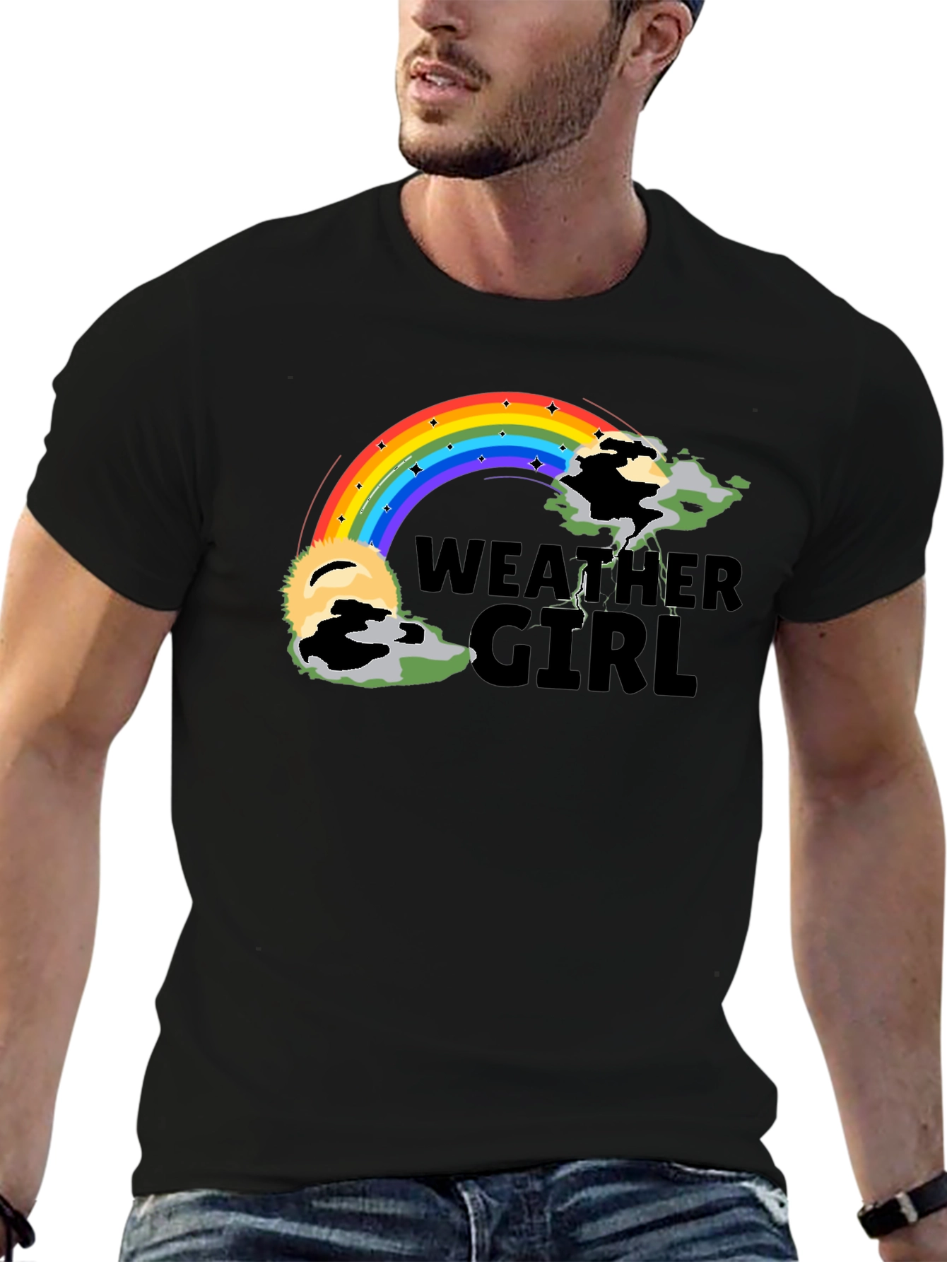 Weather Girl Rainbow Graphic Tee