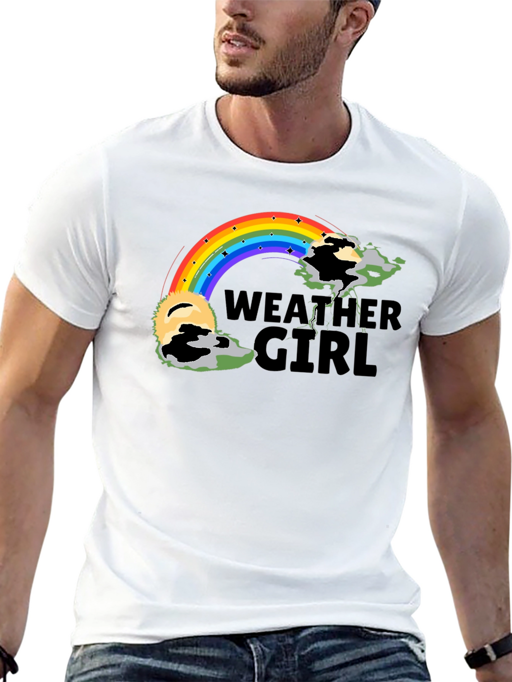 Weather Girl Rainbow Graphic Tee