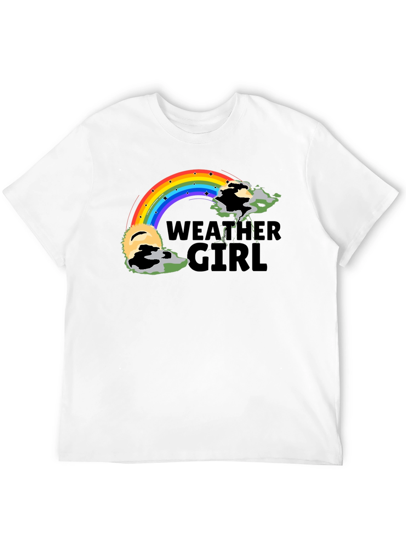Weather Girl Rainbow Graphic Tee
