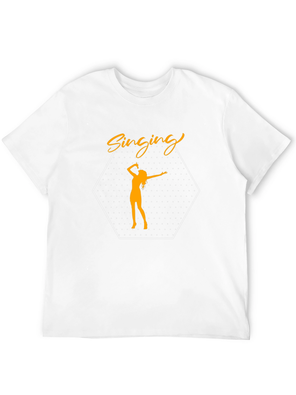 Singing Silhouette Graphic Tee - Black