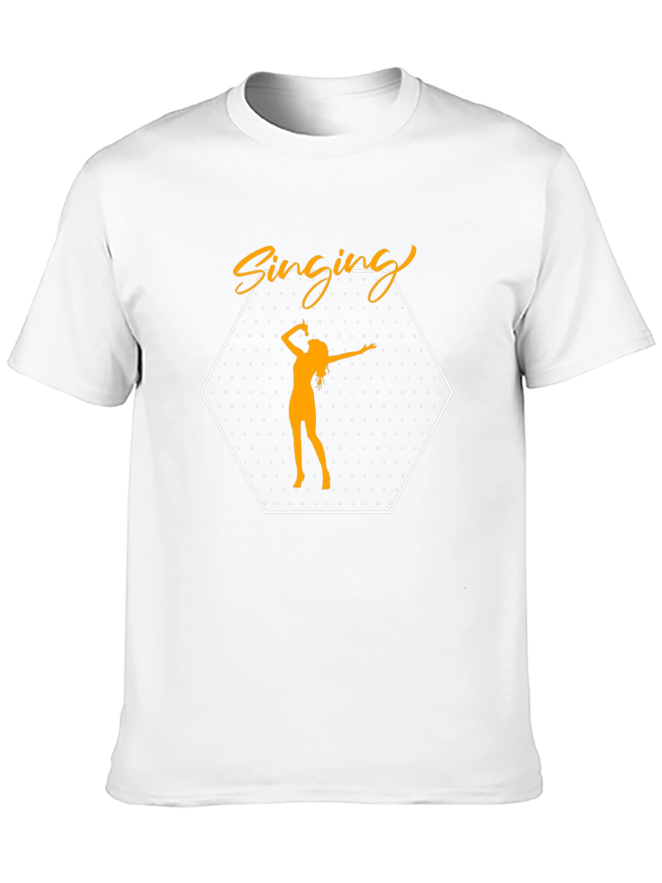 Singing Silhouette Graphic Tee - Black
