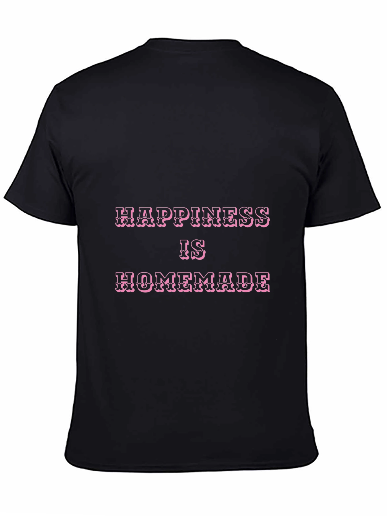 Happiness is Homemade Black Graphic Tee