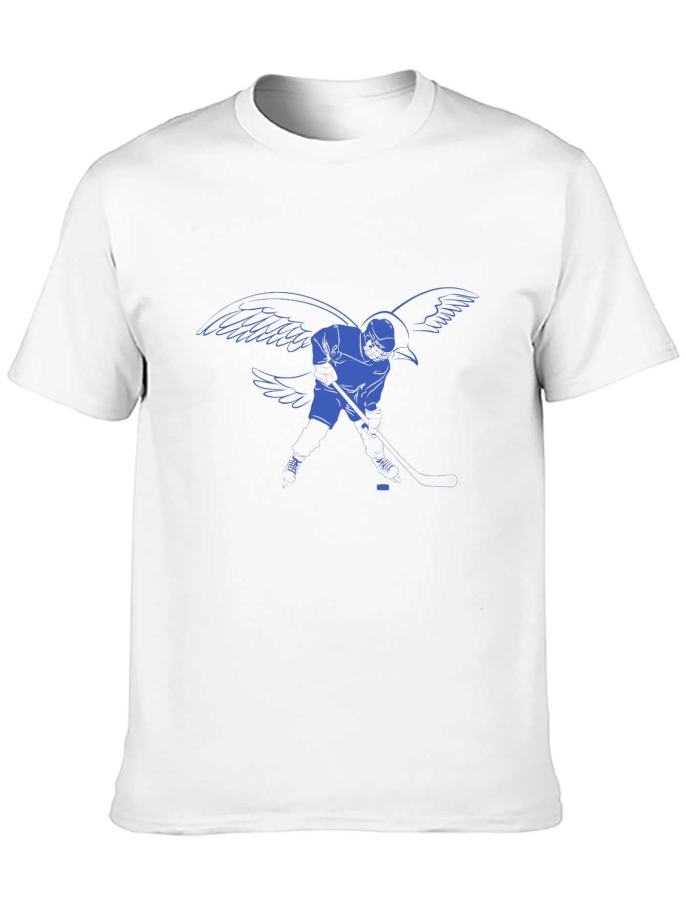 Hockey Player with Wings Graphic T-Shirt