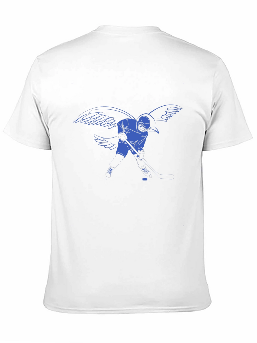 Hockey Player with Wings Graphic T-Shirt