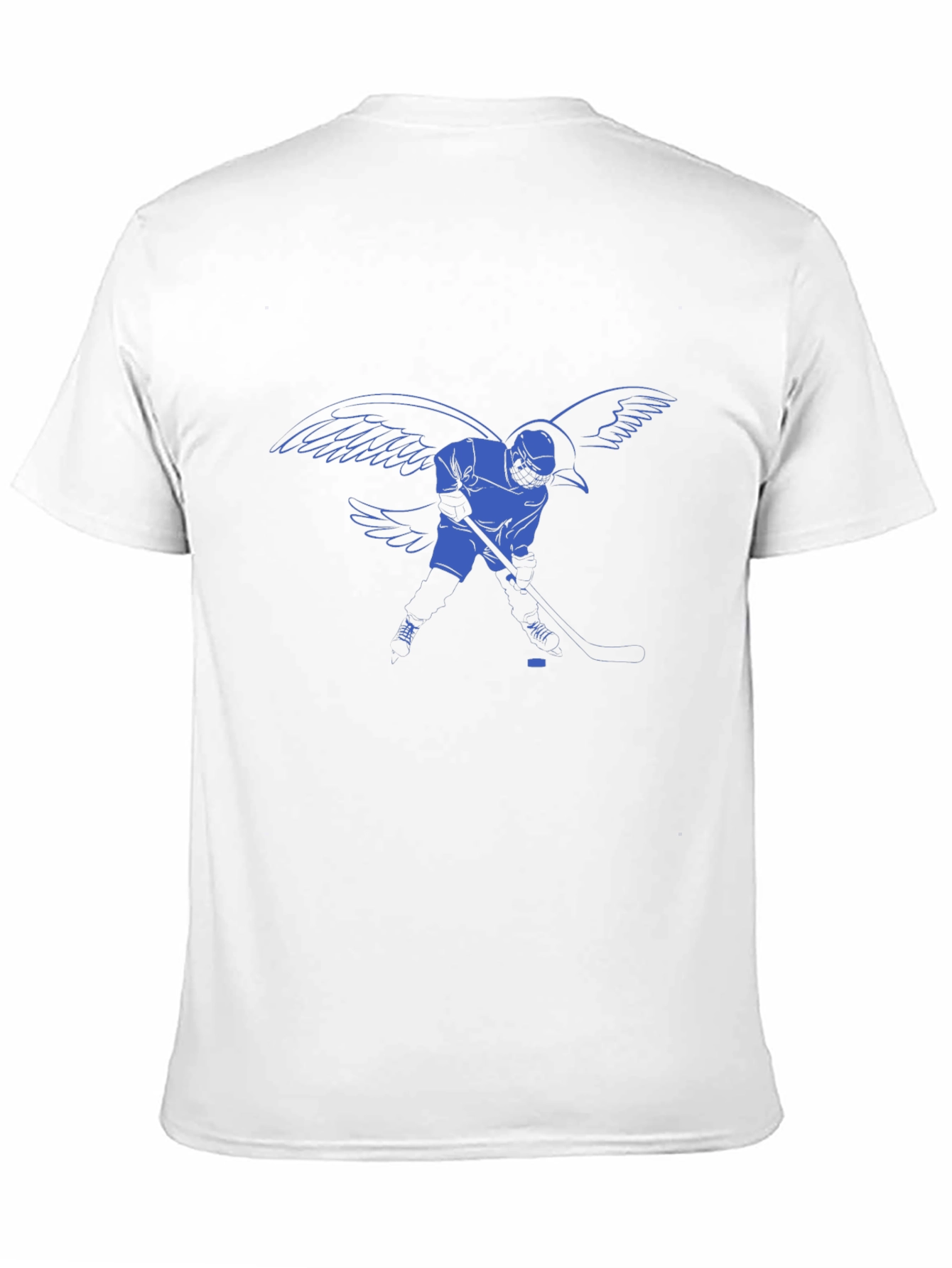 Hockey Player with Wings Graphic T-Shirt
