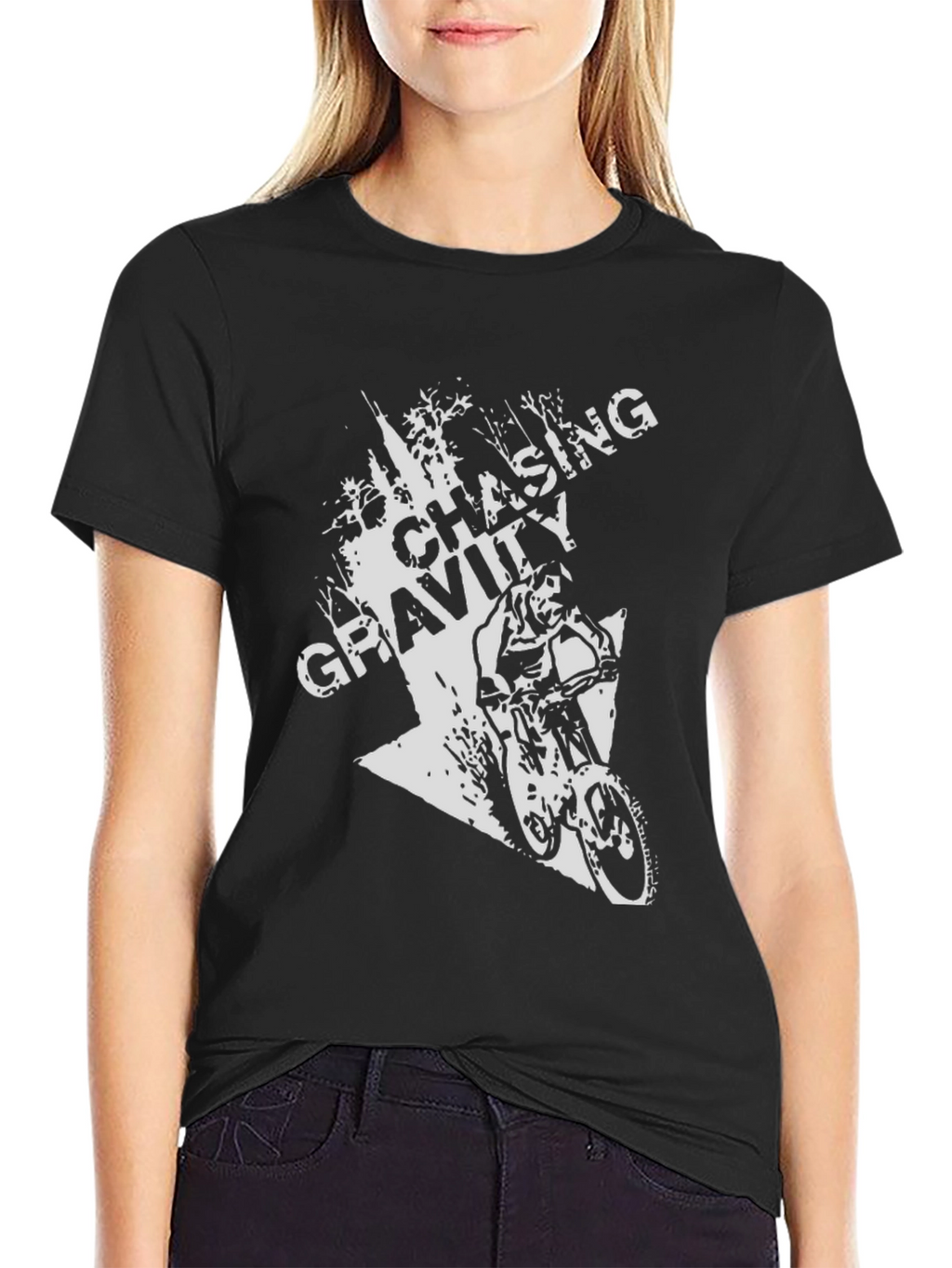 Chasing Gravity Mountain Bike Graphic T-Shirt