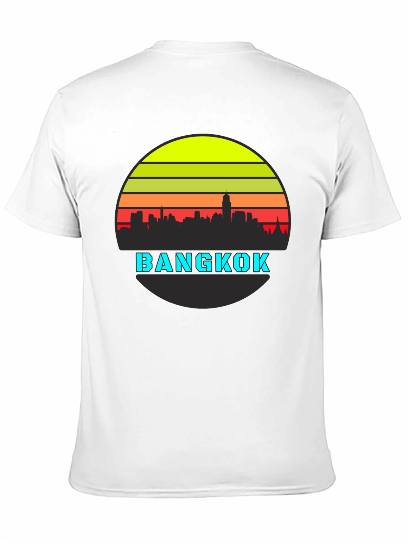 Bangkok Skyline Retro T-Shirt