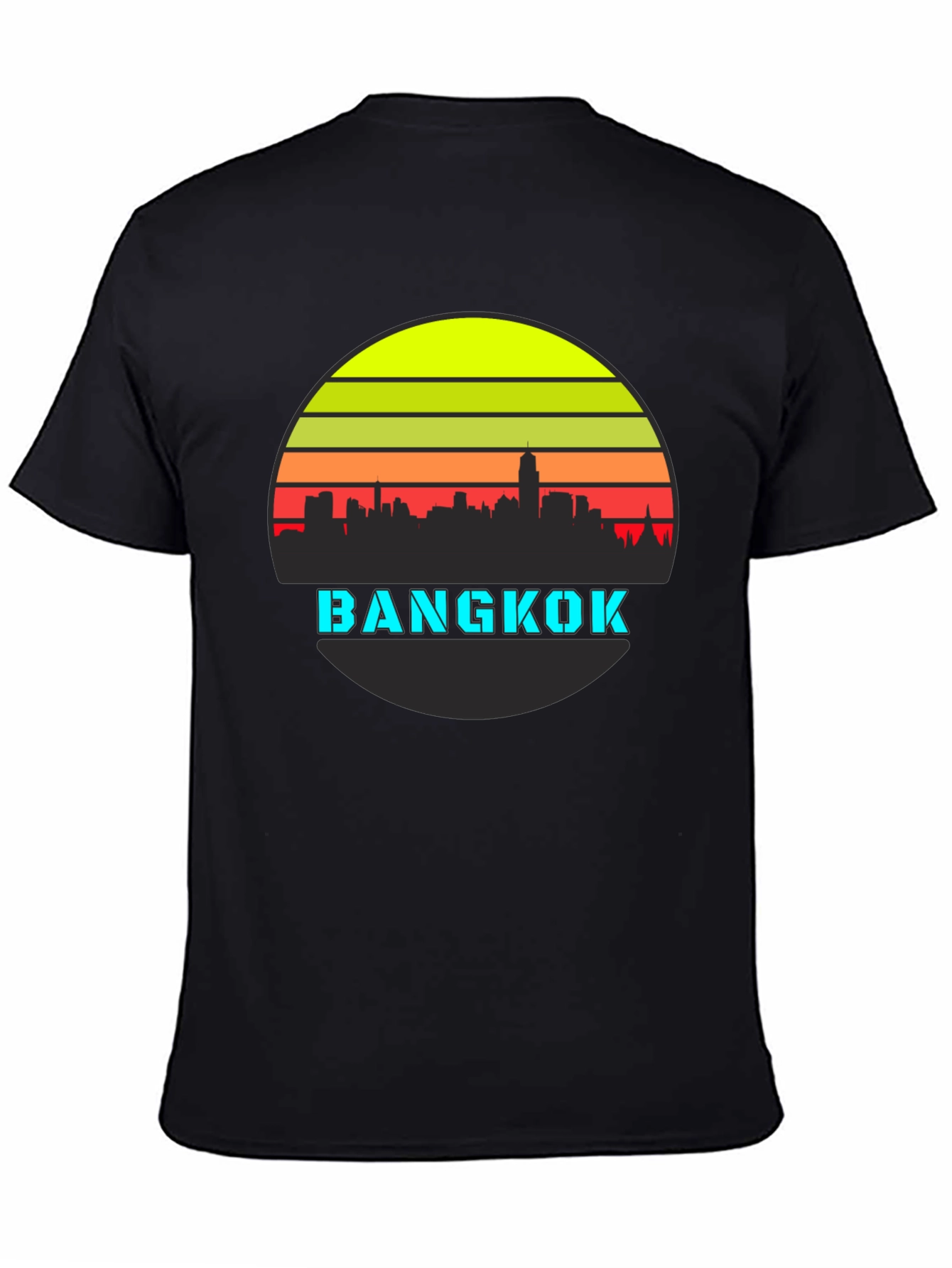 Bangkok Skyline Retro T-Shirt