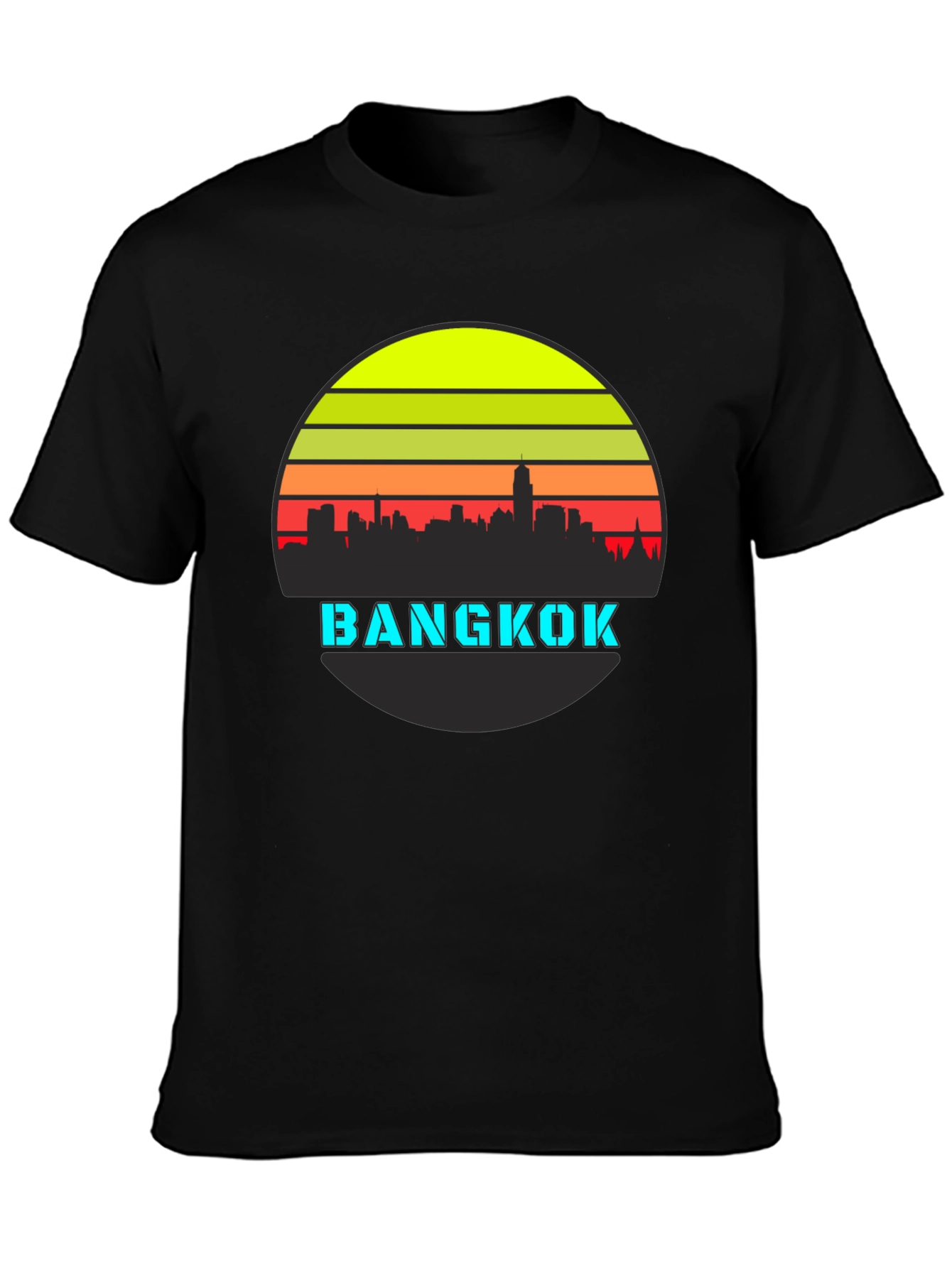 Bangkok Skyline Retro T-Shirt