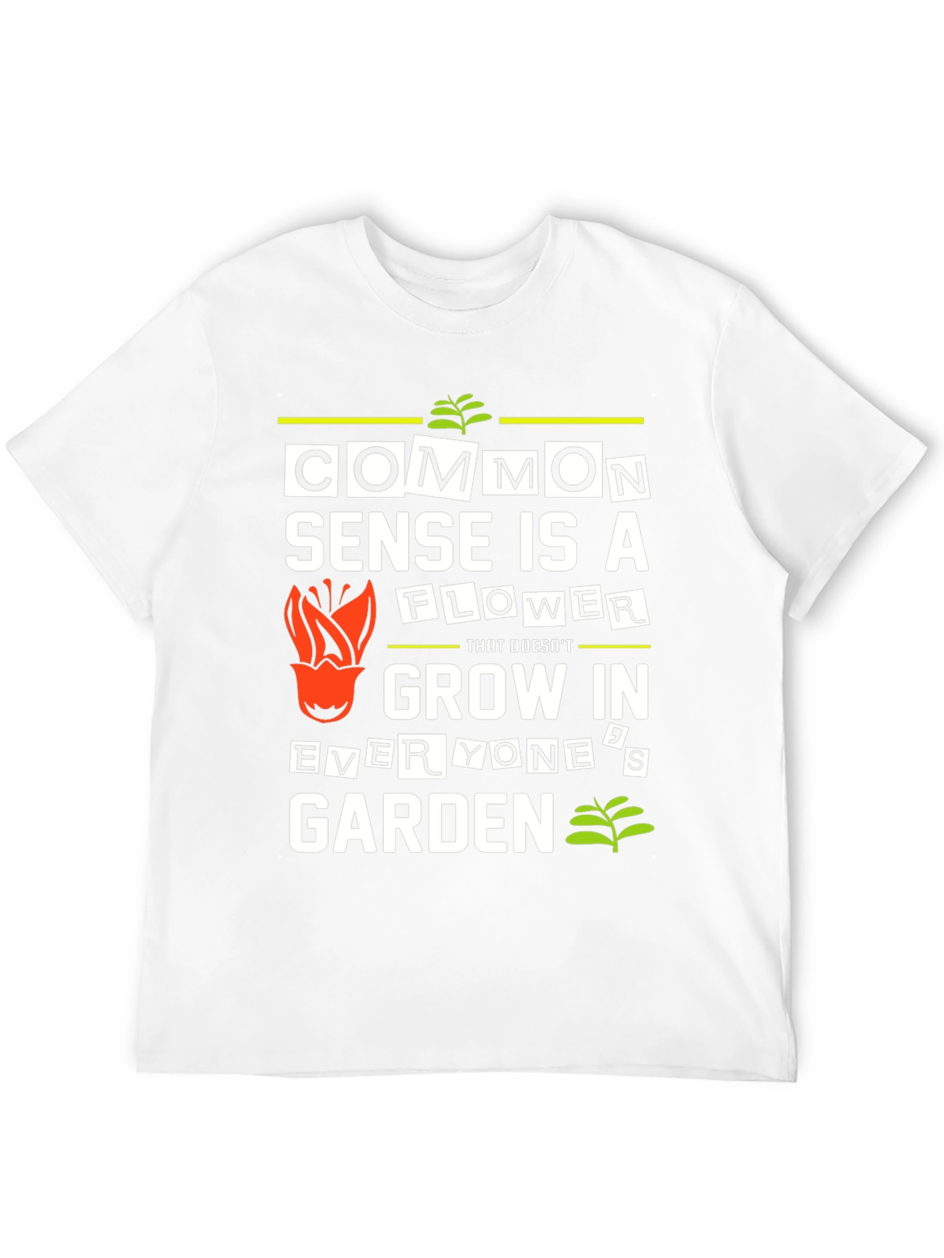 Common Sense Flower Graphic T-Shirt