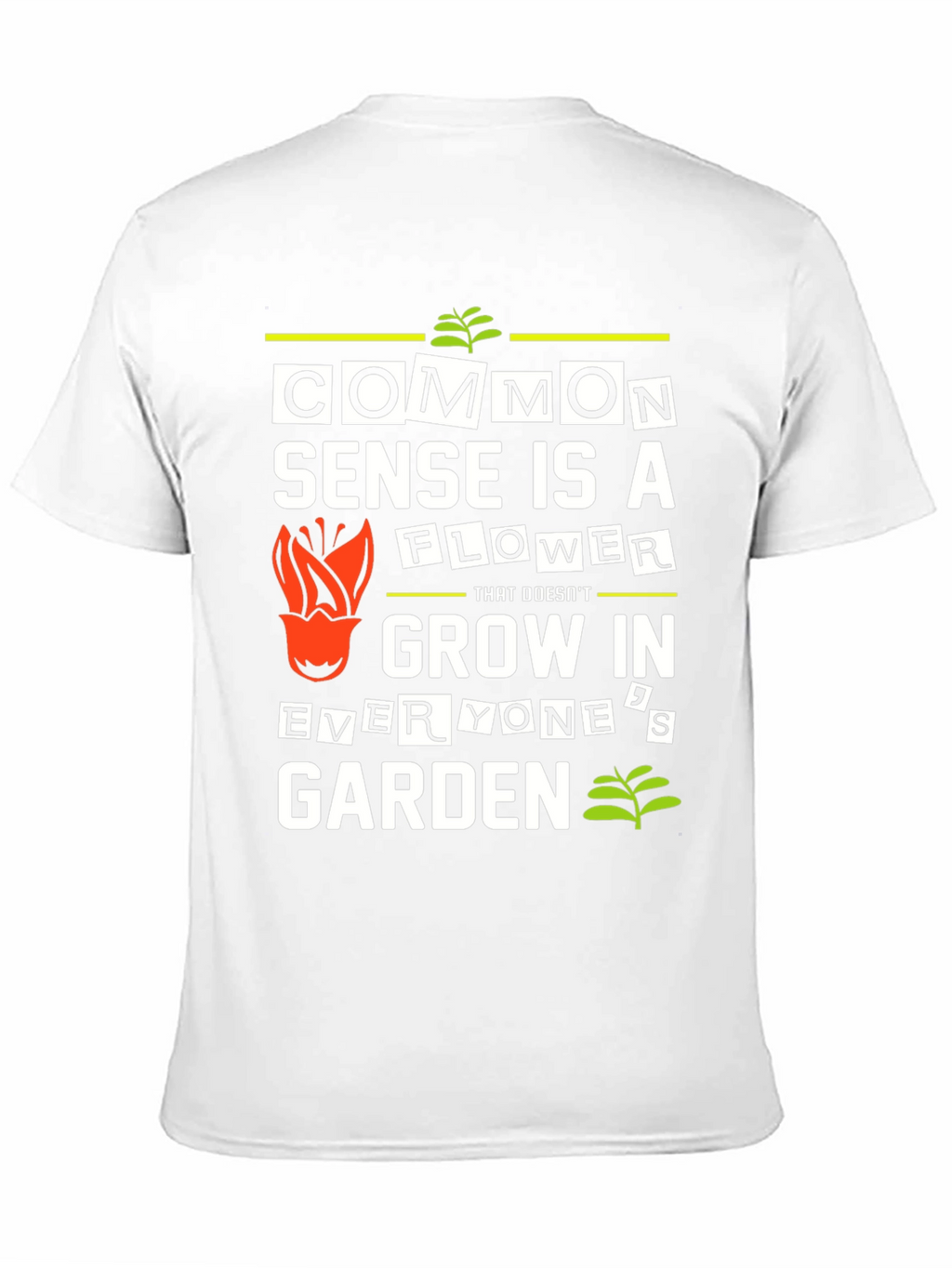 Common Sense Flower Graphic T-Shirt