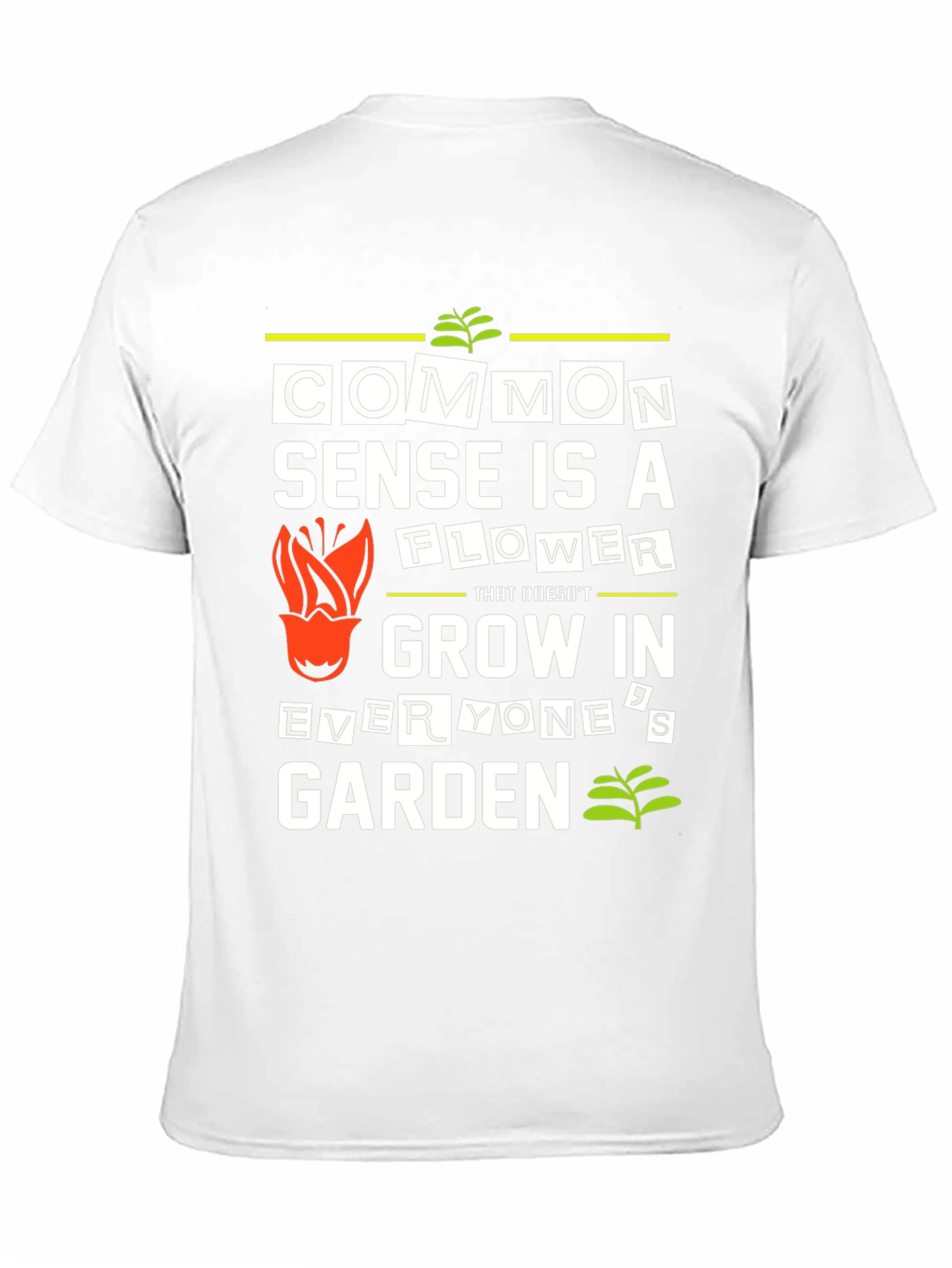 Common Sense Flower Graphic T-Shirt