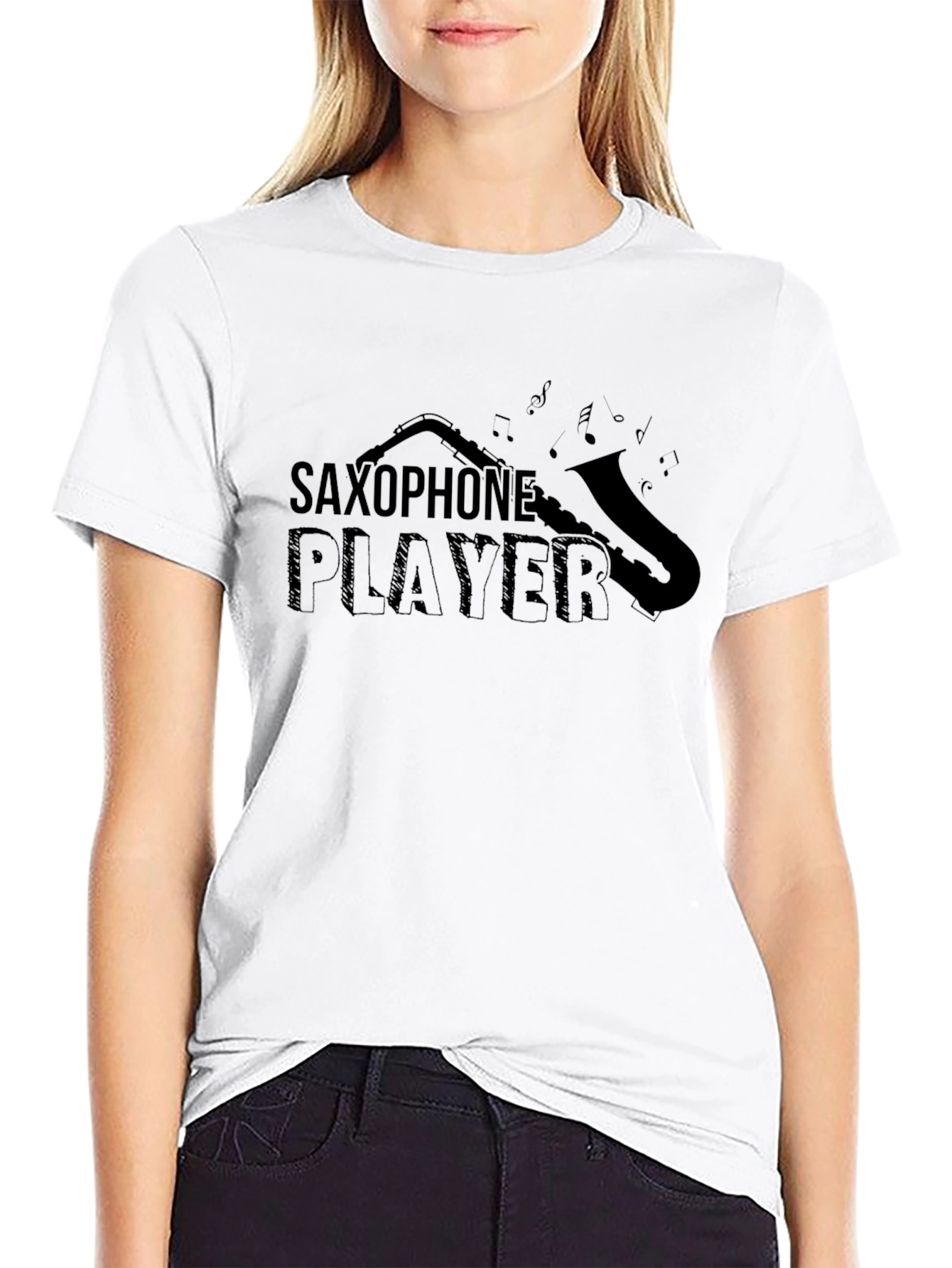 Saxophone Player Graphic Tee - Music Lovers T-Shirt