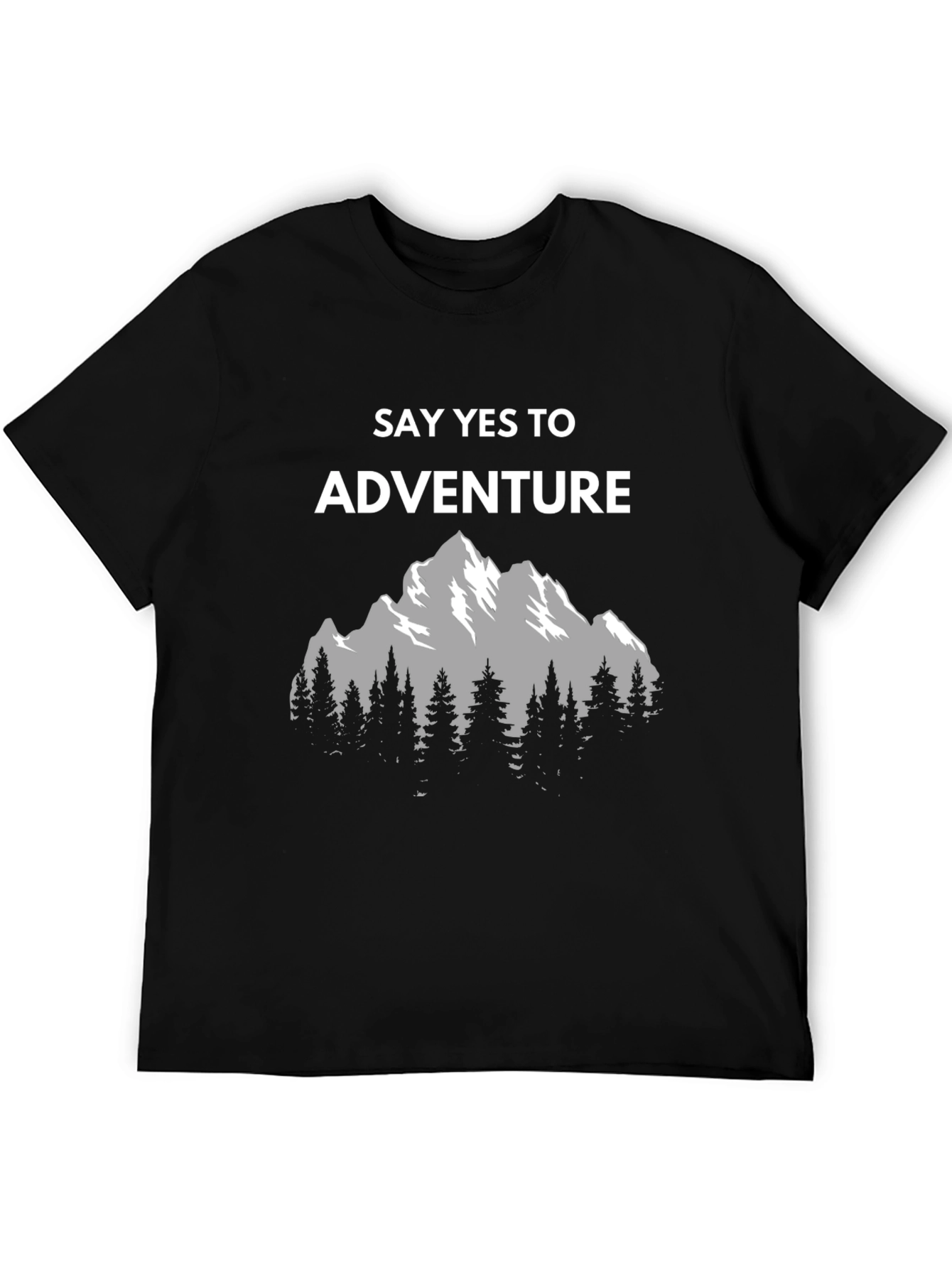 Adventure Awaits Graphic Tee - Mountain Scene