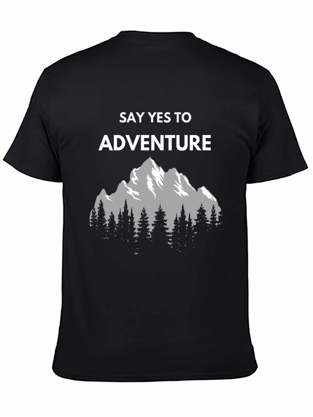Adventure Awaits Graphic Tee - Mountain Scene