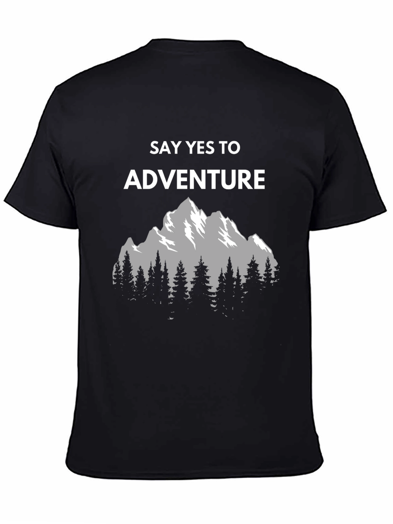 Adventure Awaits Graphic Tee - Mountain Scene