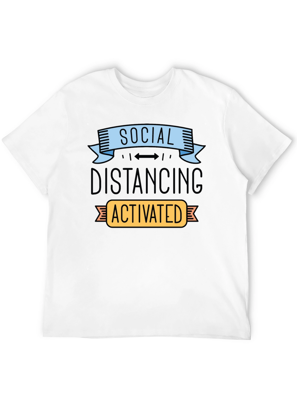 Social Distancing Activated T-Shirt Funny Novelty Tee