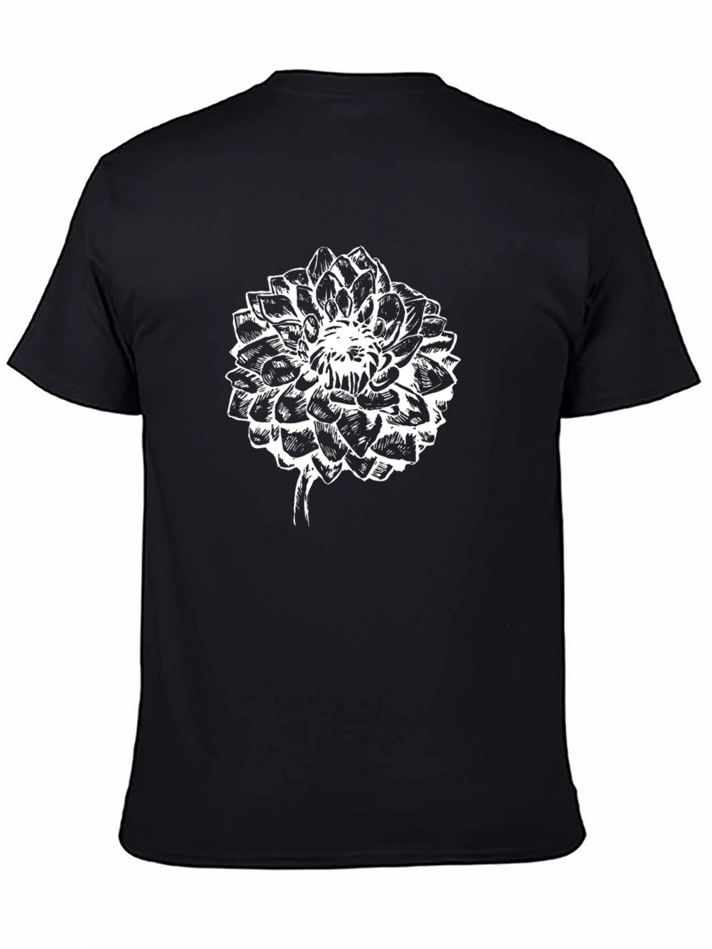 Black Floral Graphic Tee - Stylish & Unique