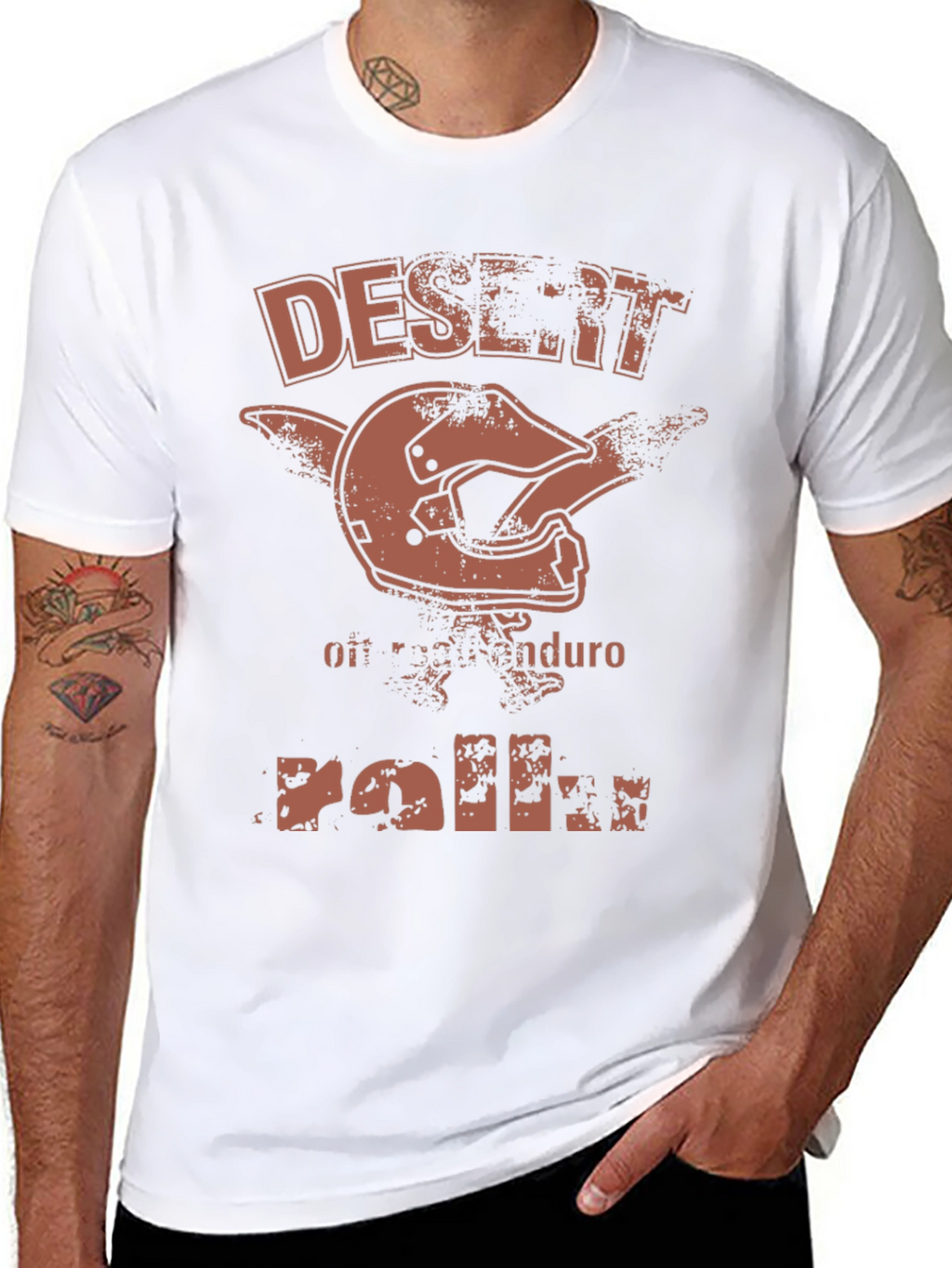 Desert Enduro Motocross Helmet Graphic T-Shirt