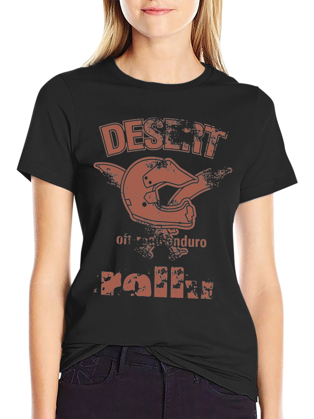 Desert Enduro Motocross Helmet Graphic T-Shirt