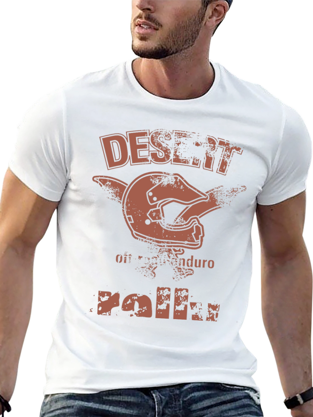 Desert Enduro Motocross Helmet Graphic T-Shirt