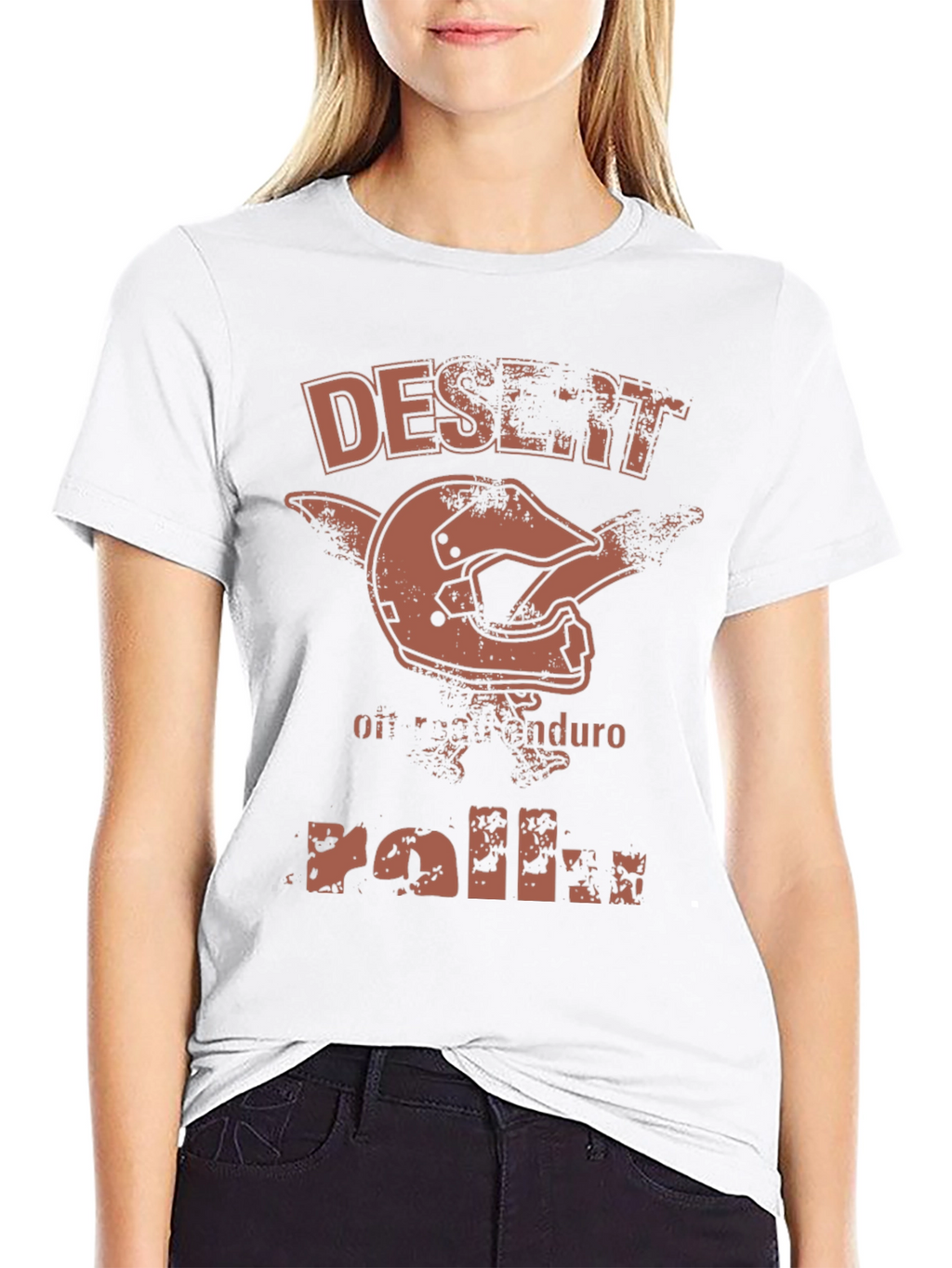 Desert Enduro Motocross Helmet Graphic T-Shirt