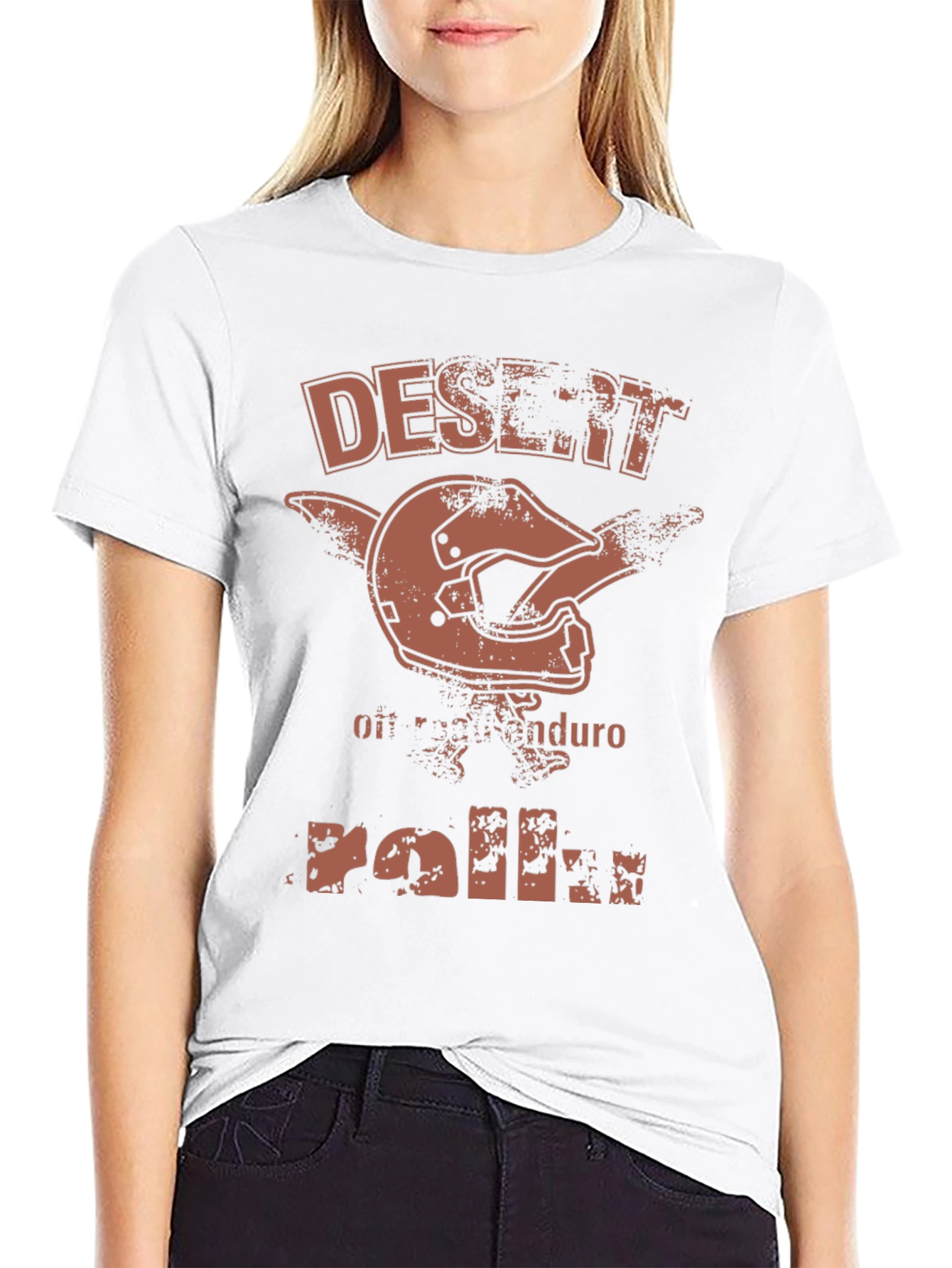 Desert Enduro Motocross Helmet Graphic T-Shirt