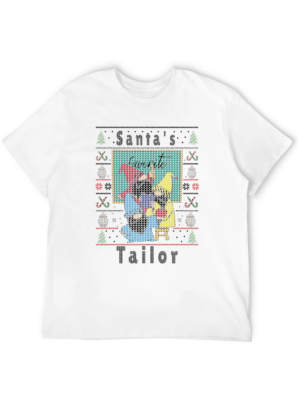 Santas Tailor Christmas Novelty T-Shirt