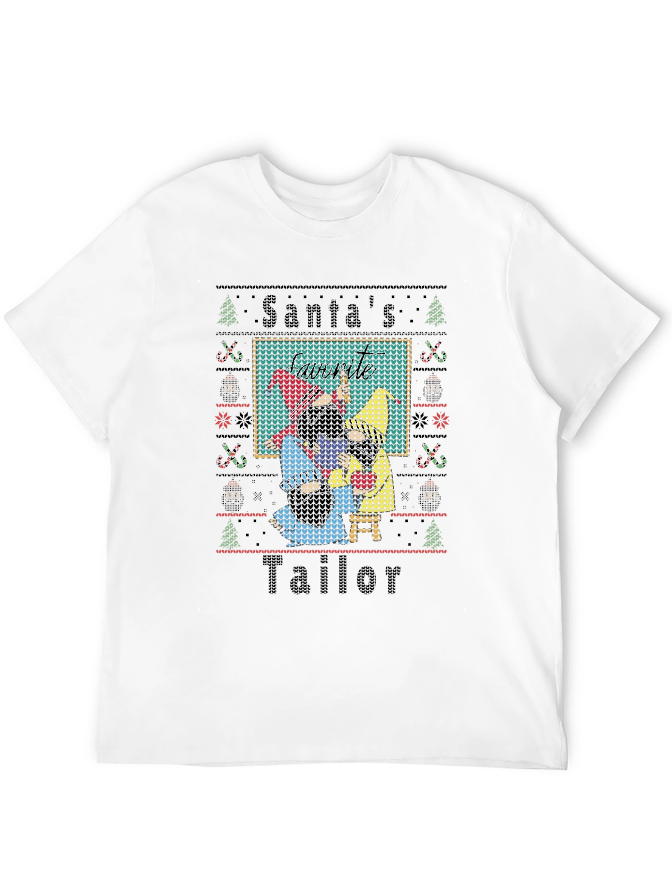 Santas Tailor Christmas Novelty T-Shirt