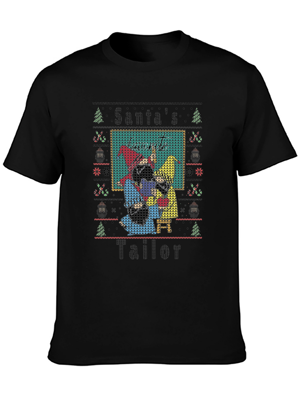 Santas Tailor Christmas Novelty T-Shirt