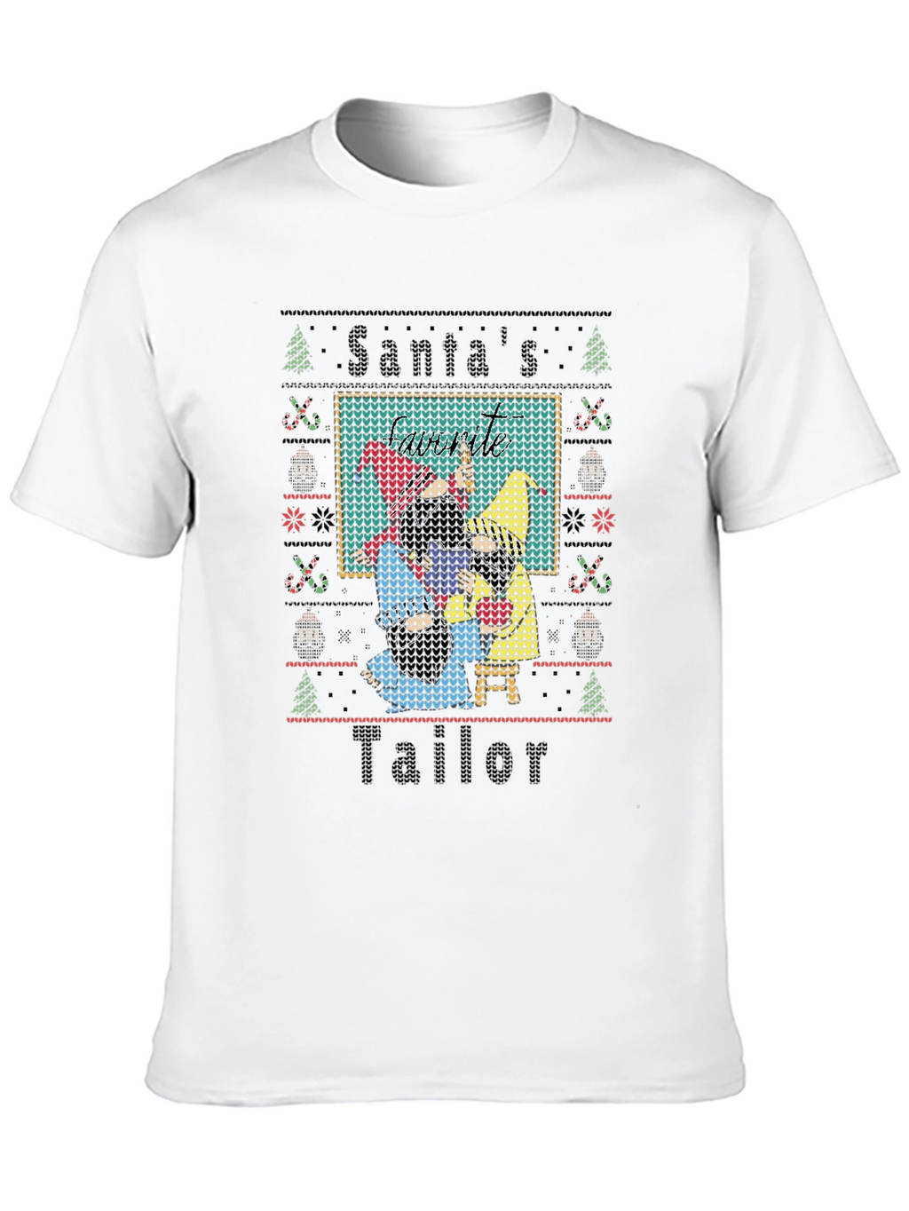 Santas Tailor Christmas Novelty T-Shirt