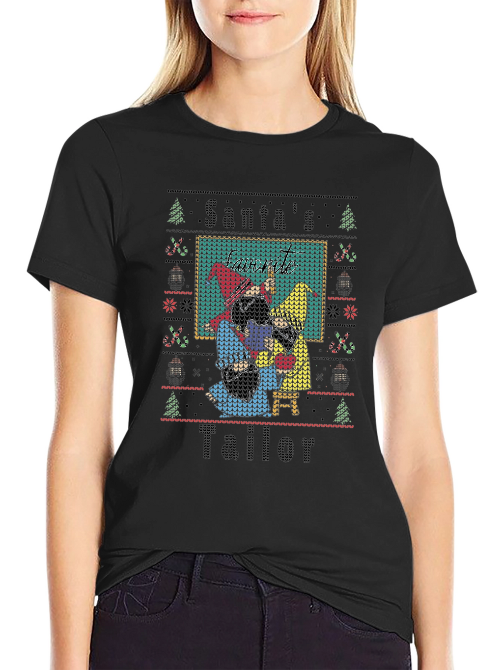 Santas Tailor Christmas Novelty T-Shirt