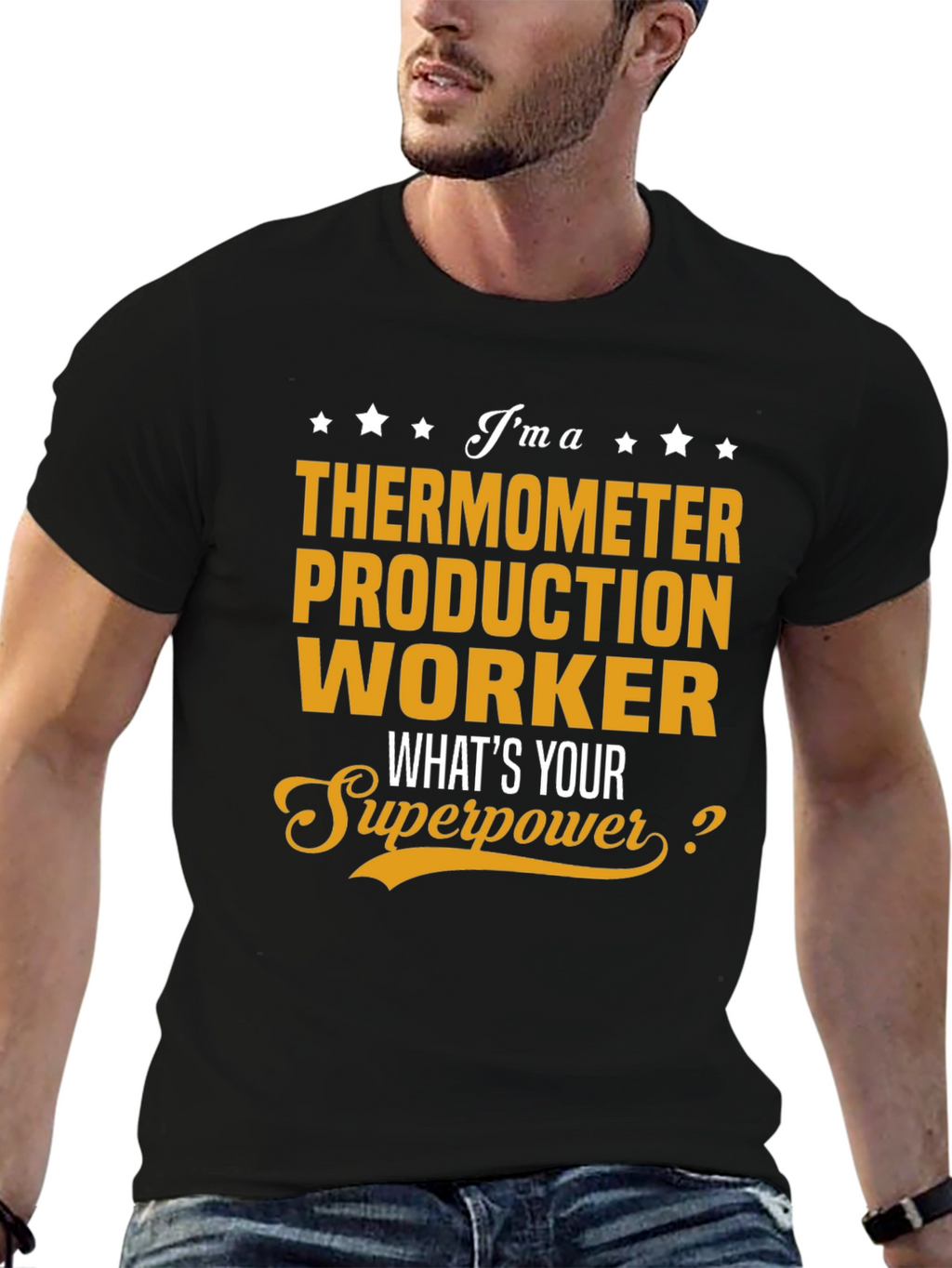 Thermometer Production Worker Superpower T-Shirt