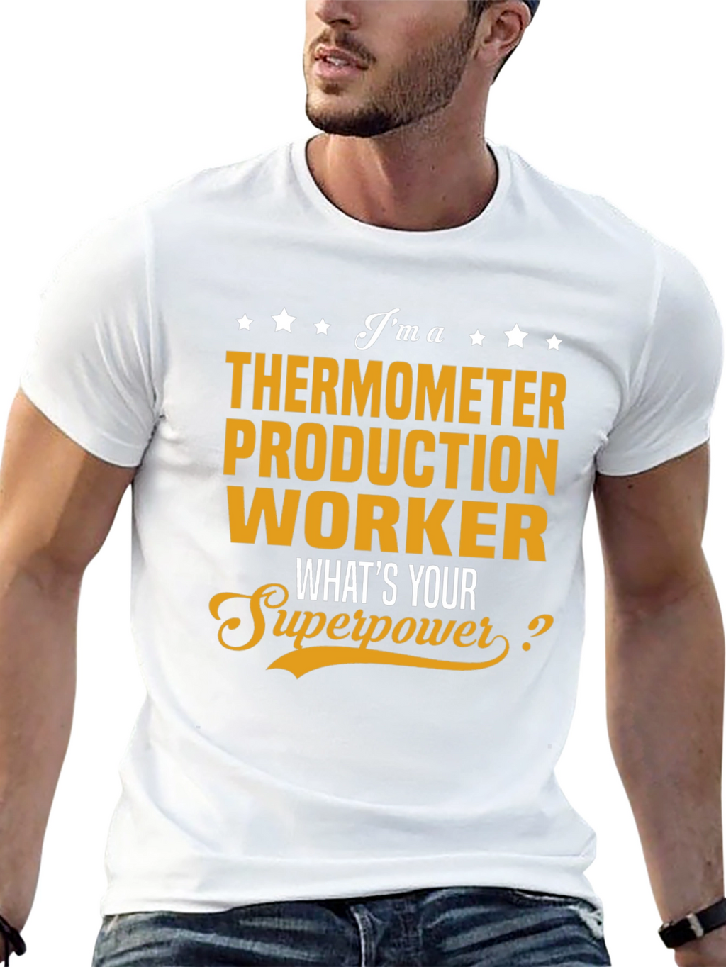 Thermometer Production Worker Superpower T-Shirt