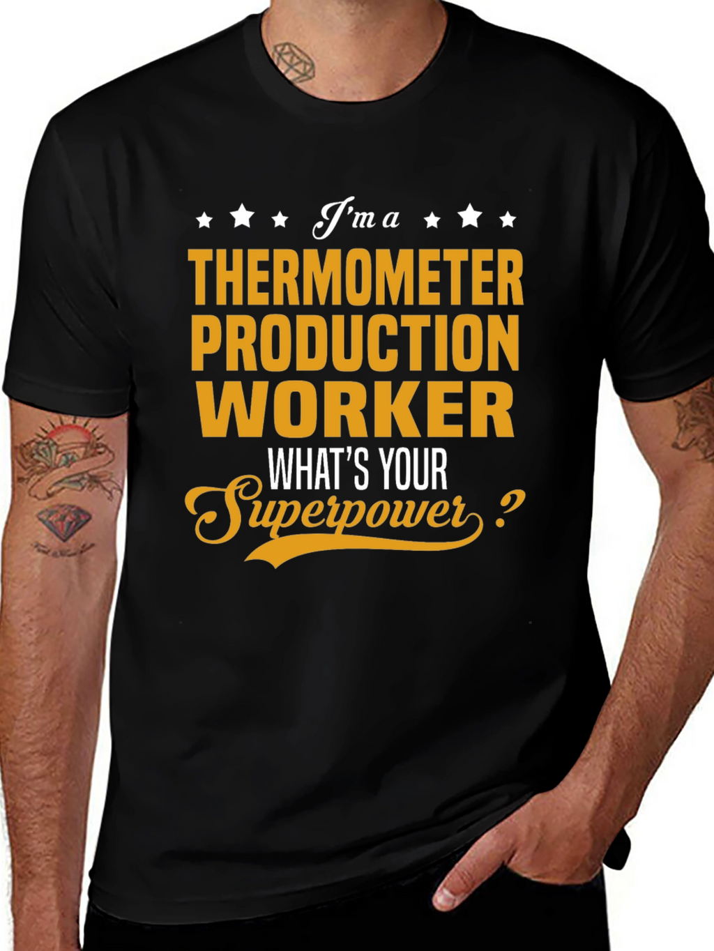Thermometer Production Worker Superpower T-Shirt