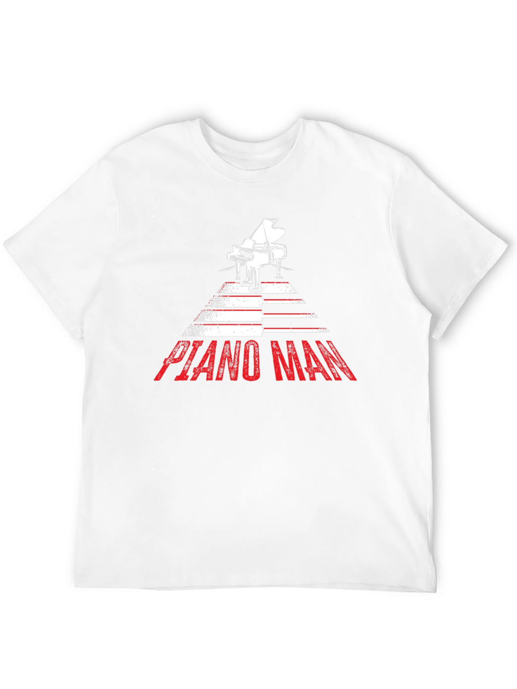 Piano Man Graphic Tee - Music Lover Shirt