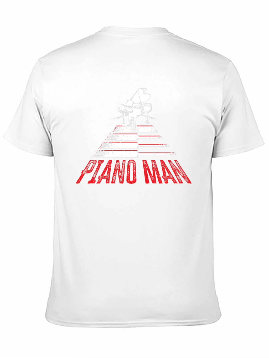 Piano Man Graphic Tee - Music Lover Shirt