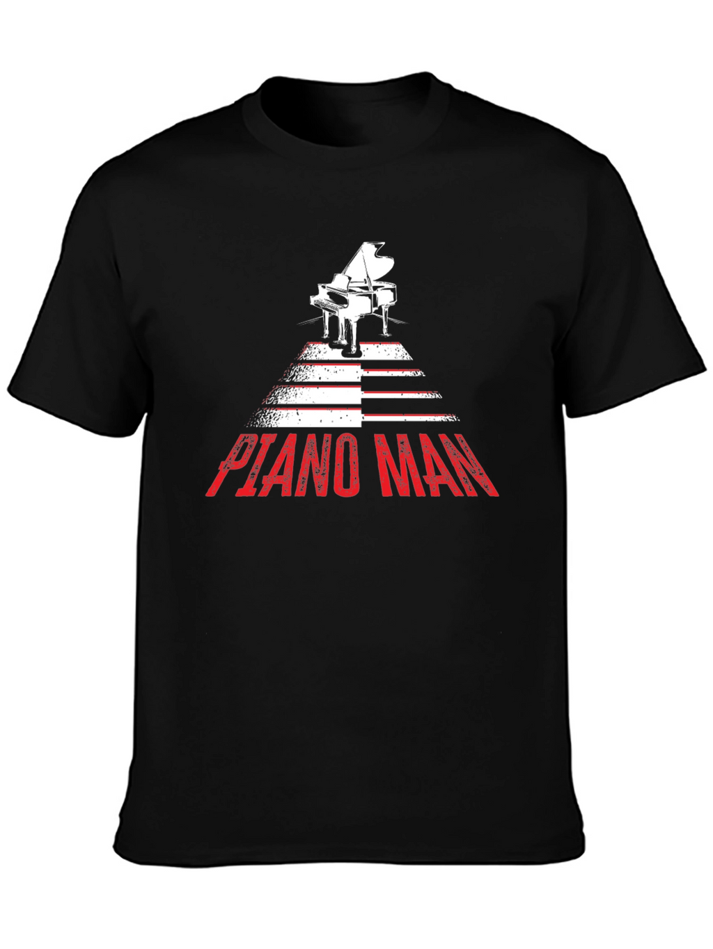 Piano Man Graphic Tee - Music Lover Shirt