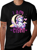 I am Eight! Unicorn Birthday T-Shirt