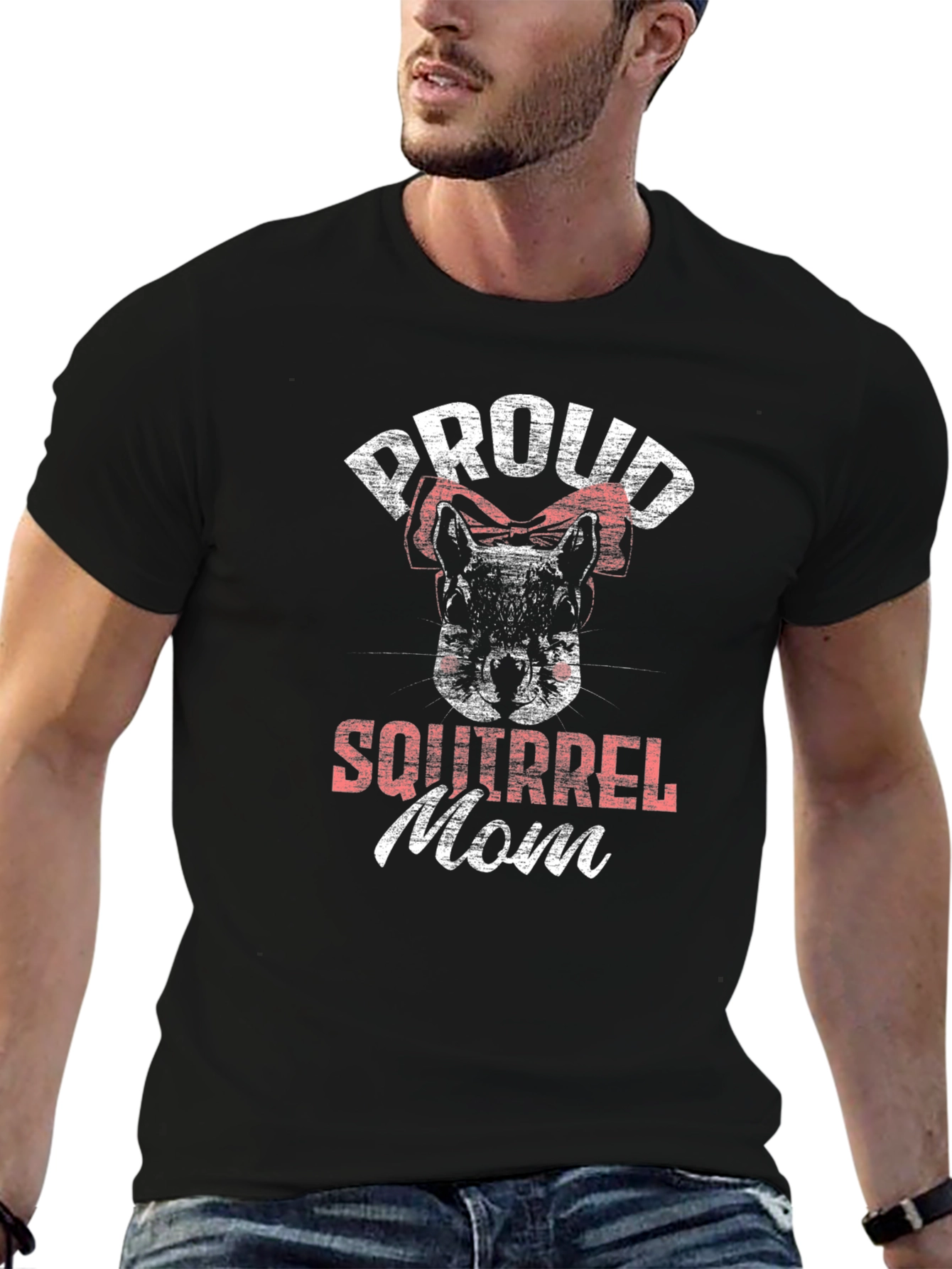 Proud Squirrel Mom Graphic T-Shirt
