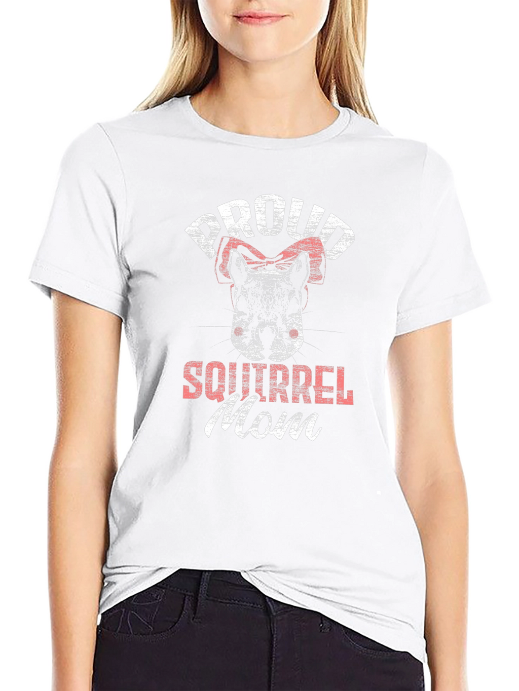 Proud Squirrel Mom Graphic T-Shirt