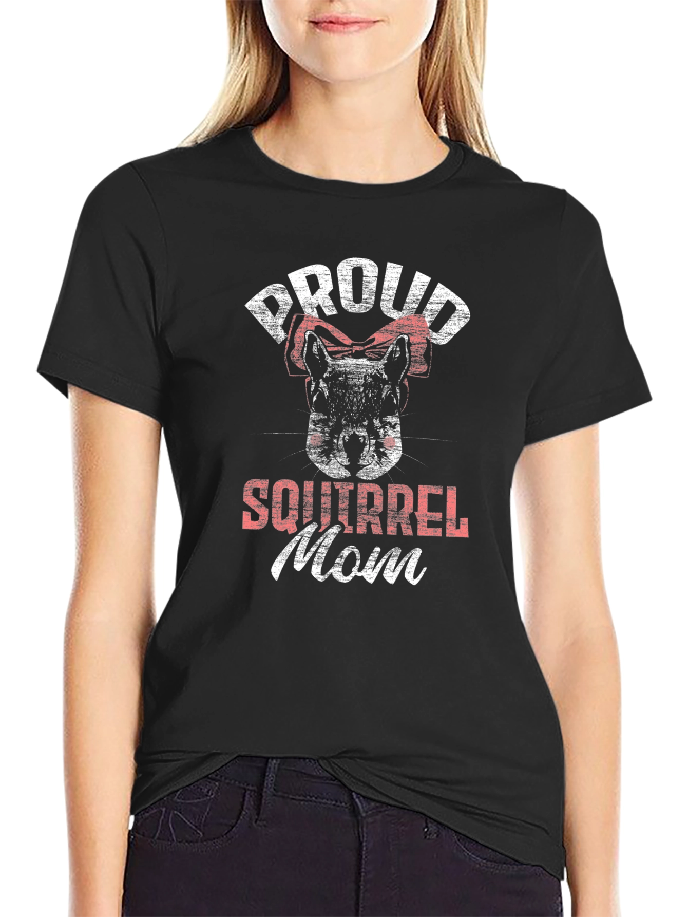 Proud Squirrel Mom Graphic T-Shirt