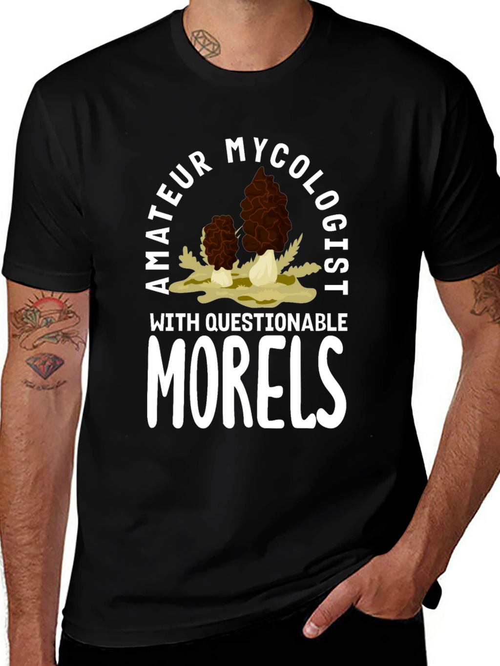 Amateur Mycologist Morel Mushroom T-Shirt