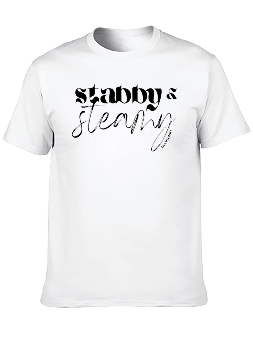 Stabby & Steamy Black Graphic T-Shirt