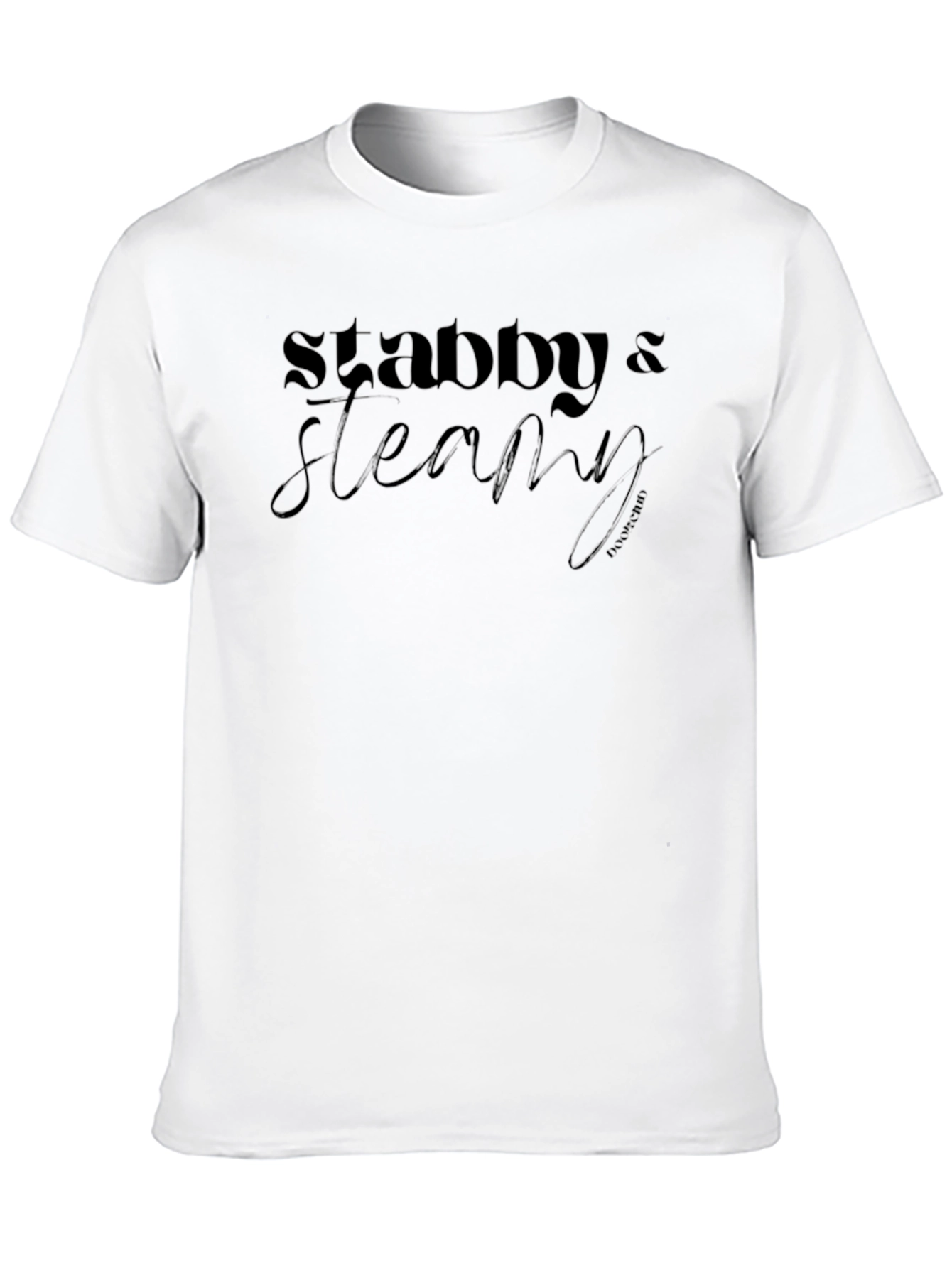 Stabby & Steamy Black Graphic T-Shirt