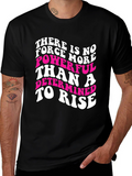 Motivational Graphic Tee - Determined To Rise