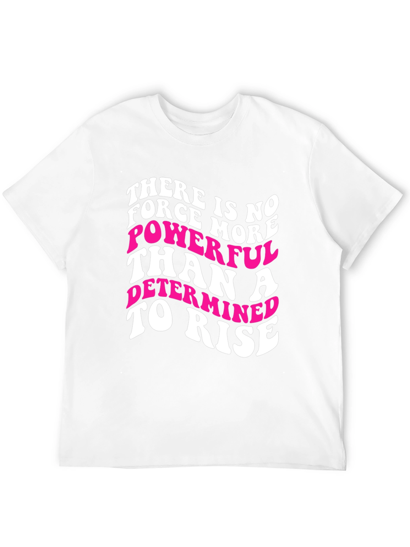 Motivational Graphic Tee - Determined To Rise