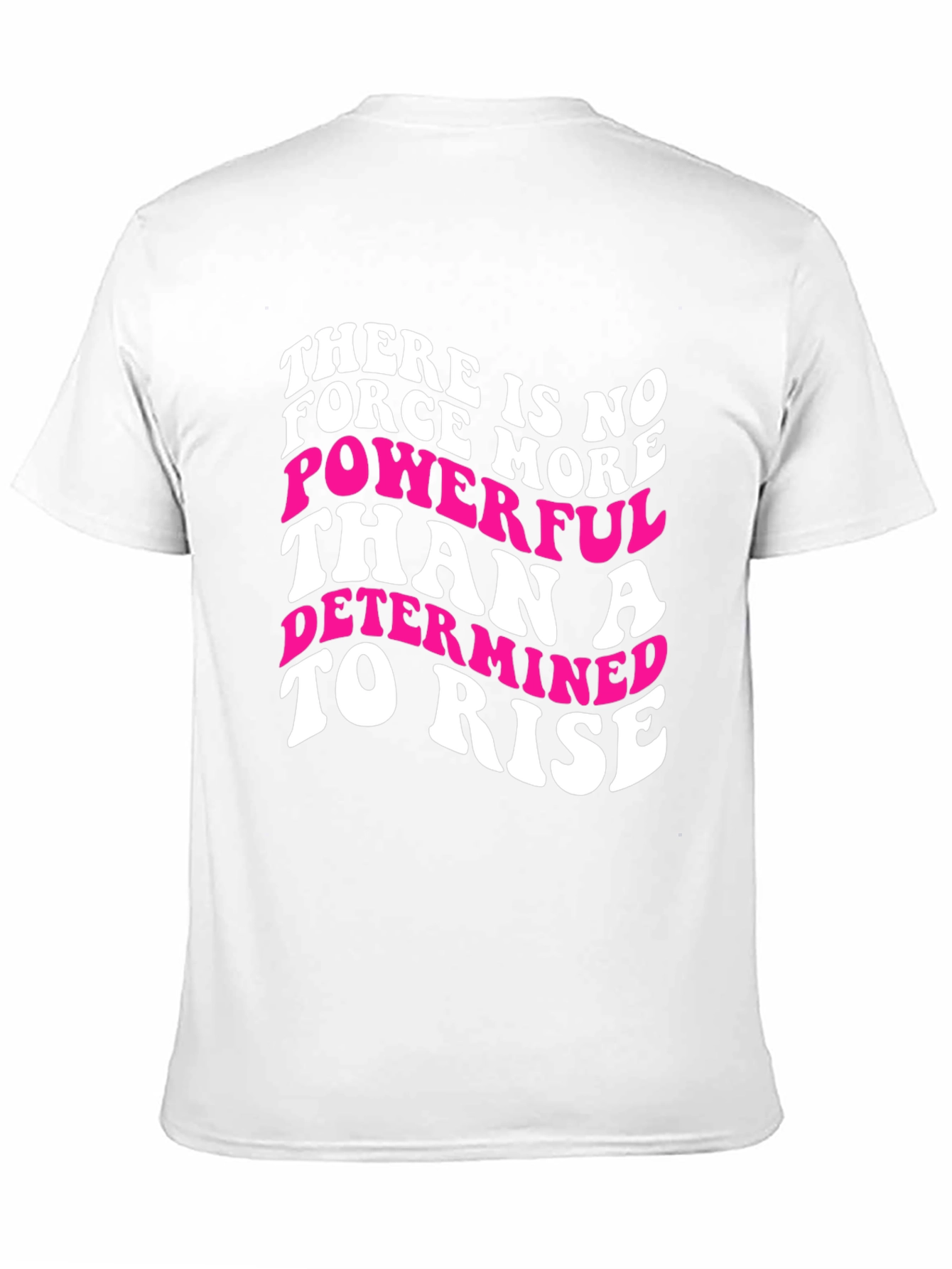Motivational Graphic Tee - Determined To Rise