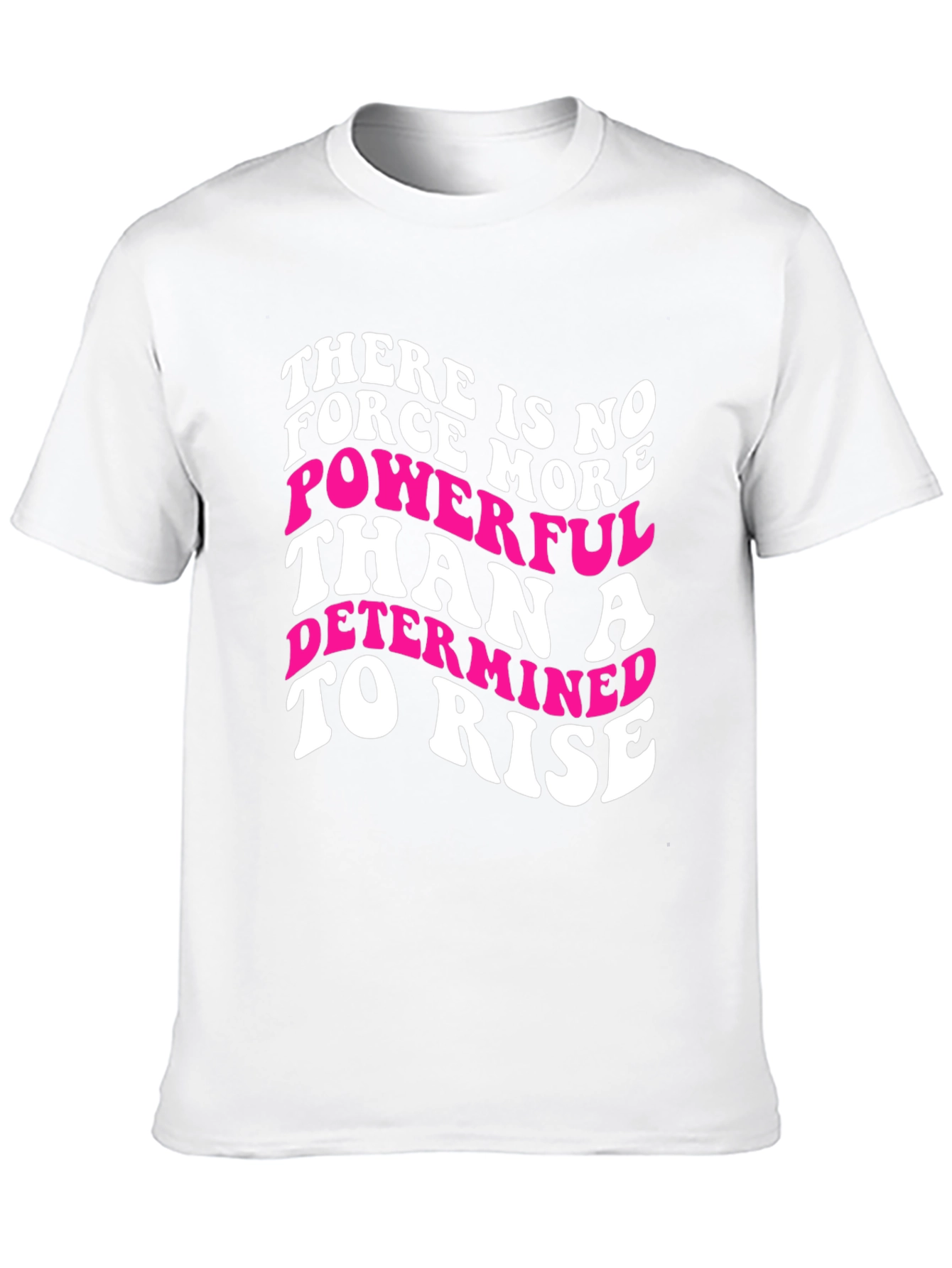 Motivational Graphic Tee - Determined To Rise