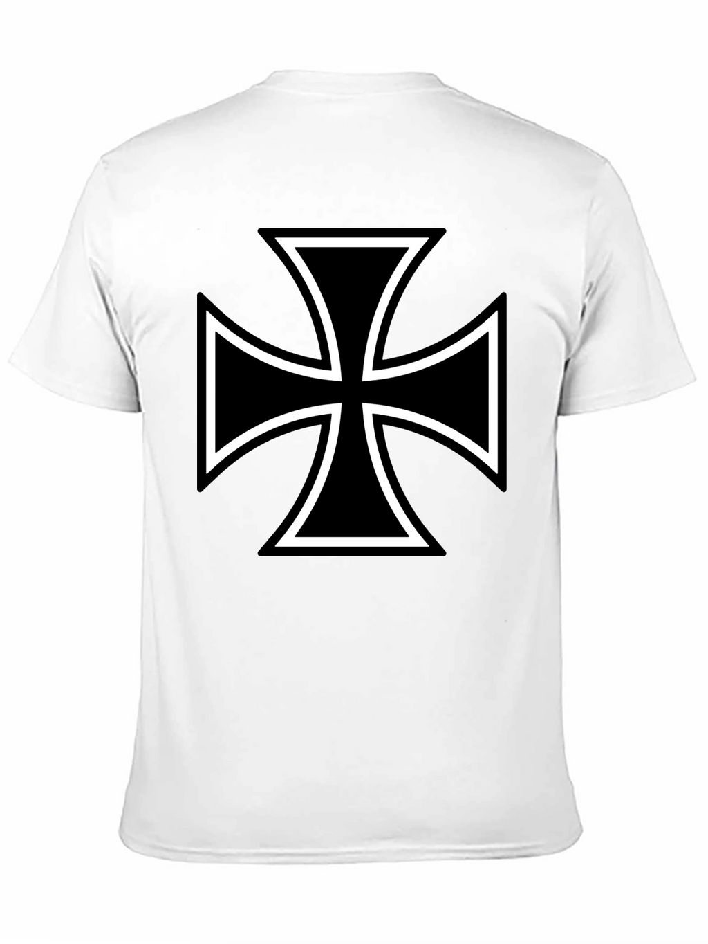 Black Maltese Cross Graphic Tee